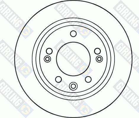 Girling 6061234 - Диск тормозной HYUNDAI i30/ix35/KIA CEED/SPORTAGE задний D 262мм. autosila-amz.com