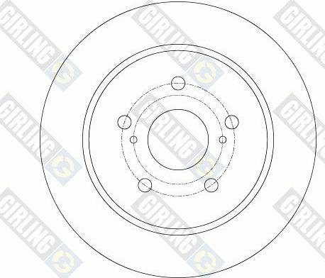 Girling 6061734 - Тормозной диск autosila-amz.com