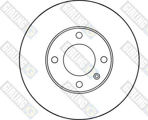 Girling 6015163 - Тормозной диск ! \AUDI, SEAT, VW 80 B1 1.6 75>78, 80 B2 1.3 78>86, 80 B2 1.6 78>83, 80 B2 1.6 78>86, autosila-amz.com