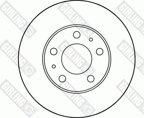 Girling 6027211 - Диск тормозной CITROEN JUMPER/FIAT DUCATO/PEUGEOT BOXER 94- передний D280мм. 6027211 autosila-amz.com