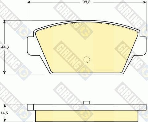 Girling 6109459 - Тормозные колодки, дисковые, комплект autosila-amz.com