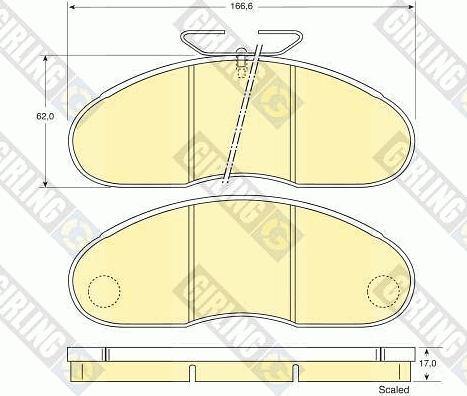 Girling 6109483 - Тормозные колодки, дисковые, комплект autosila-amz.com