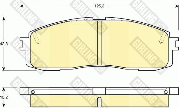 Girling 6108729 - Тормозные колодки, дисковые, комплект autosila-amz.com