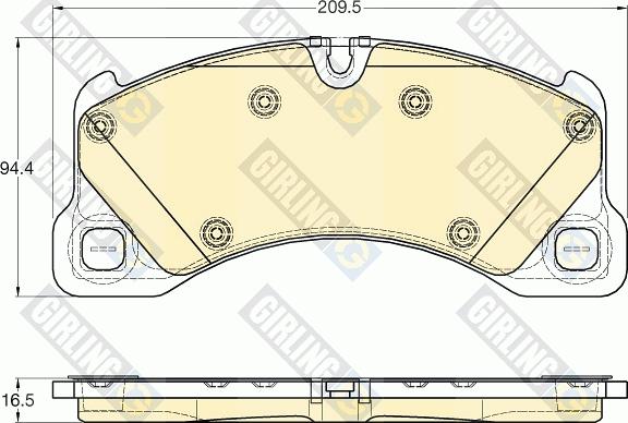 Girling 6119695 - Тормозные колодки, дисковые, комплект autosila-amz.com