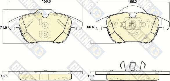 Magneti Marelli 363916060836 - Тормозные колодки, дисковые, комплект autosila-amz.com