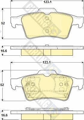 Girling 6114692 - Тормозные колодки, дисковые, комплект autosila-amz.com