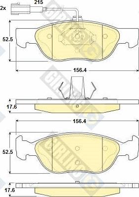 Girling 6114862 - Тормозные колодки, дисковые, комплект autosila-amz.com