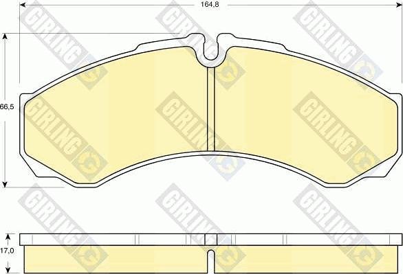 Girling 6115349 - Тормозные колодки, дисковые, комплект autosila-amz.com