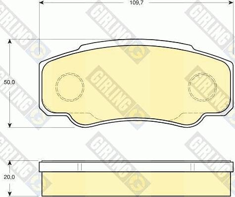 Girling 6115219 - комплект колодок дисковых ! \CITROEN, FIAT, PEUGEOT BOXER 1.9 D 94>02, BOXER 1.9 D autosila-amz.com