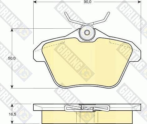 Girling 6111471 - Тормозные колодки, дисковые, комплект autosila-amz.com