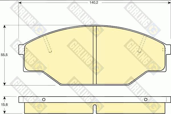 Girling 6111819 - Тормозные колодки, дисковые, комплект autosila-amz.com