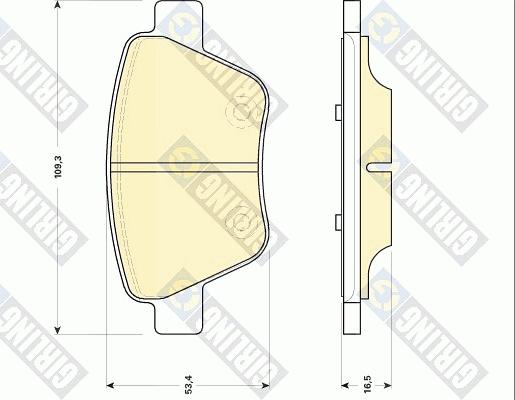 Girling 6118414 - Тормозные колодки, дисковые, комплект autosila-amz.com