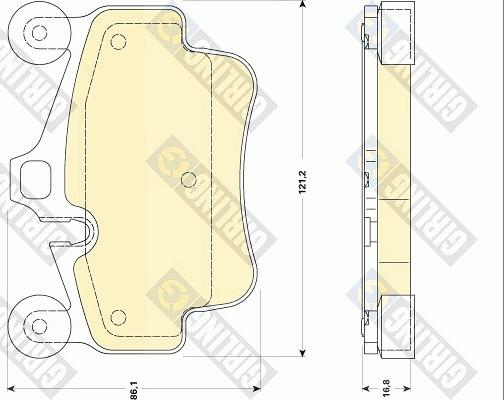 Girling 6118369 - Тормозные колодки, дисковые, комплект autosila-amz.com