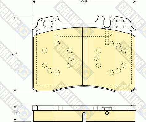 Girling 6113182 - Тормозные колодки, дисковые, комплект autosila-amz.com