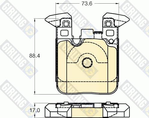 Girling 6120285 - Тормозные колодки, дисковые, комплект autosila-amz.com