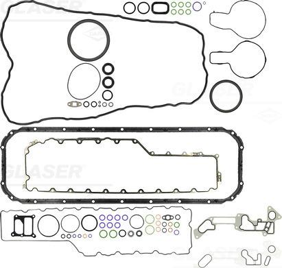 Glaser B37166-01 - Комплект прокладок, блок-картер двигателя autosila-amz.com