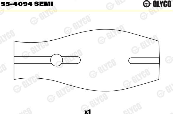 Glyco 55-4094 SEMI - Втулка подшипника, шатун autosila-amz.com