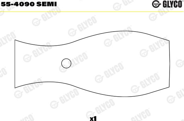 Glyco 55-4090 SEMI - Втулка подшипника, шатун autosila-amz.com