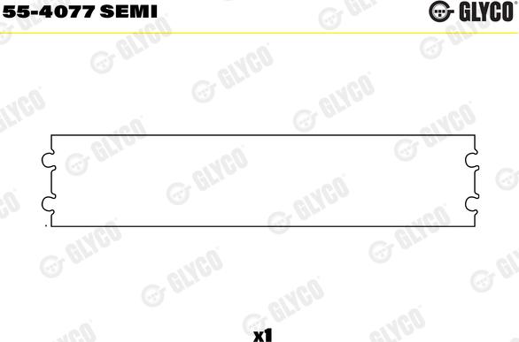 Glyco 55-4077 SEMI - Втулка подшипника, шатун autosila-amz.com