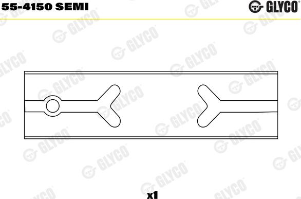 Glyco 55-4150 SEMI - Втулка подшипника, шатун autosila-amz.com