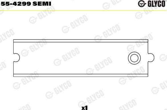 Glyco 55-4299 SEMI - Втулка подшипника, шатун autosila-amz.com