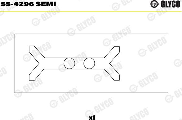 Glyco 55-4296 SEMI - Втулка подшипника, шатун autosila-amz.com