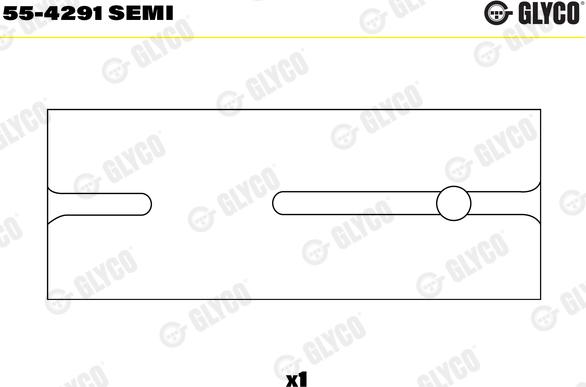 Glyco 55-4291 SEMI - Втулка подшипника, шатун autosila-amz.com