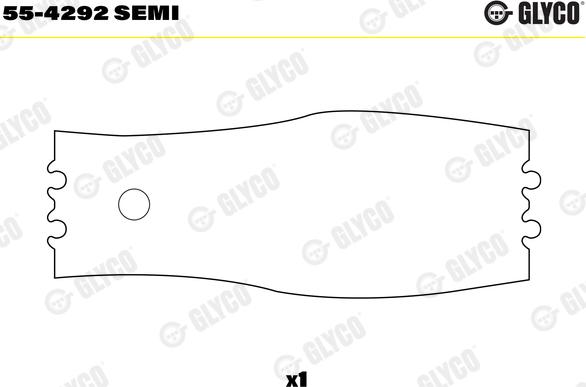 Glyco 55-4292 SEMI - Втулка подшипника, шатун autosila-amz.com