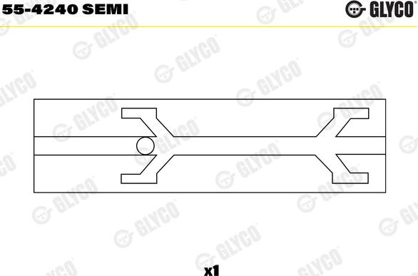 Glyco 55-4240 SEMI - Втулка подшипника, шатун autosila-amz.com