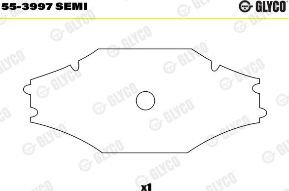 Glyco 55-3997 SEMI - Втулка подшипника, шатун autosila-amz.com