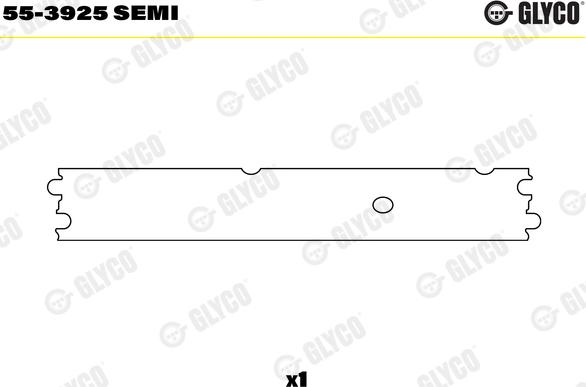 Glyco 55-3925 SEMI - Втулка подшипника, шатун autosila-amz.com