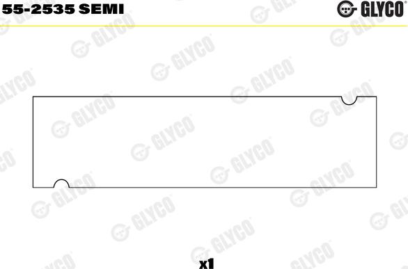 Glyco 55-2535 SEMI - Втулка подшипника, шатун autosila-amz.com