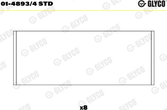 Glyco 01-4893/4 STD - Шатунный подшипник autosila-amz.com