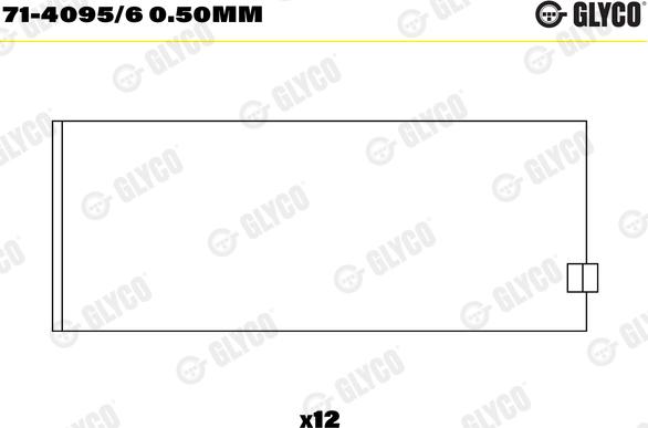 Glyco 71-4095/6 0.50mm - Шатунный подшипник autosila-amz.com