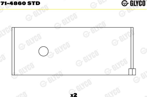 Glyco 71-4860 STD - Шатунный подшипник autosila-amz.com