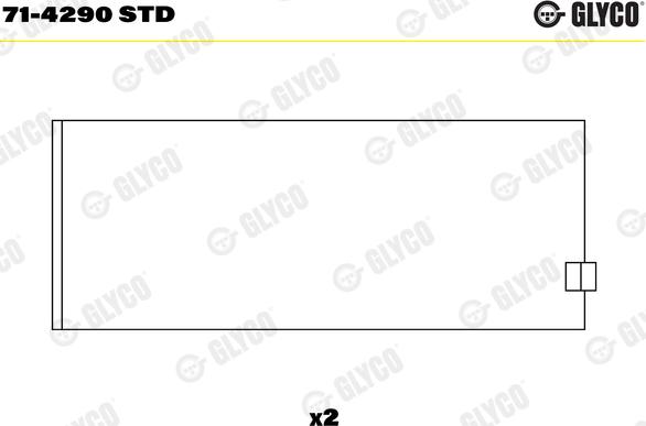 Glyco 71-4290 STD - Шатунный подшипник autosila-amz.com