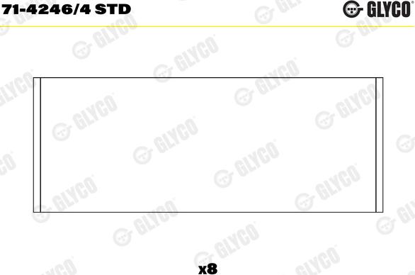 Glyco 71-4246/4 STD - Шатунный подшипник autosila-amz.com