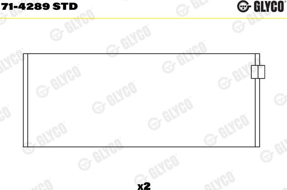 Glyco 71-4289 STD - Шатунный подшипник autosila-amz.com