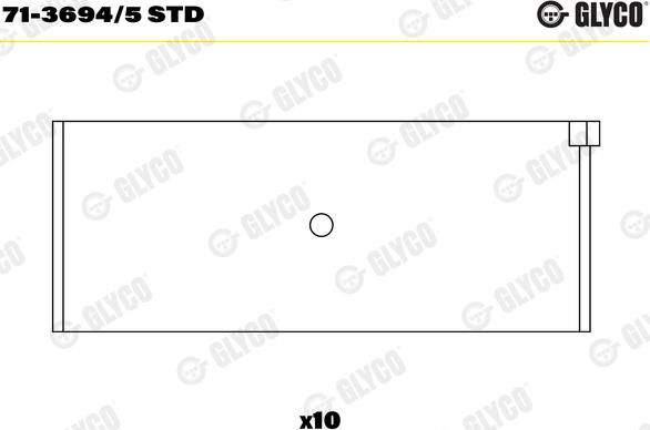 Glyco 71-3694/5 STD - Шатунный подшипник autosila-amz.com