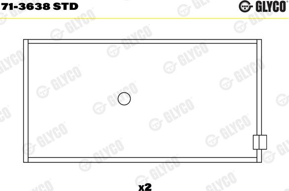 Glyco 71-3638 STD - Шатунный подшипник autosila-amz.com