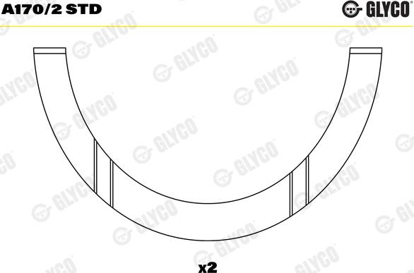 Glyco A170/2 STD - Упорная шайба, коленчатый вал autosila-amz.com