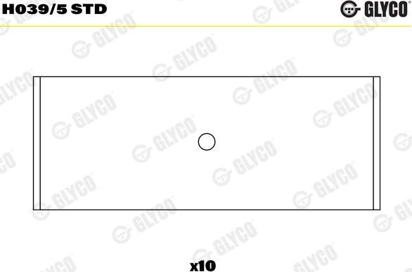 Glyco H039/5 STD - Подшипник коленвала autosila-amz.com