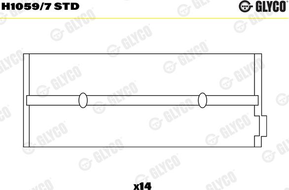 Glyco H1059/7 STD - Подшипник коленвала autosila-amz.com