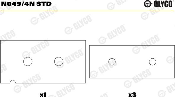 Glyco N049/4N STD - Подшипник распредвала autosila-amz.com