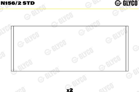 Glyco N156/2 STD - Подшипник распредвала autosila-amz.com