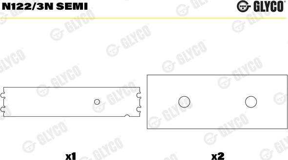 Glyco N122/3N SEMI - Подшипник распредвала autosila-amz.com