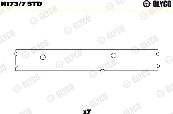 Glyco N173/7 STD - Подшипник распредвала autosila-amz.com