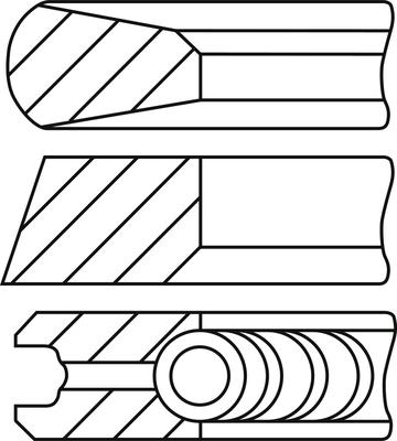 Goetze Engine 08-445300-00 - Комплект поршневых колец autosila-amz.com