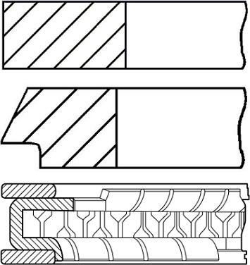 Goetze Engine 08-441000-00 - Комплект поршневых колец autosila-amz.com