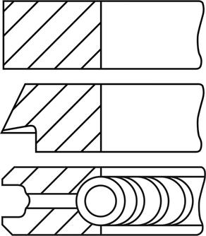 Goetze Engine 08-442907-00 - Комплект поршневых колец autosila-amz.com